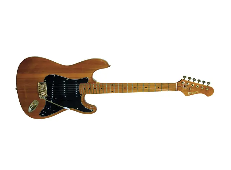 DIMAVERY ST-303 E-Guitar, amber 